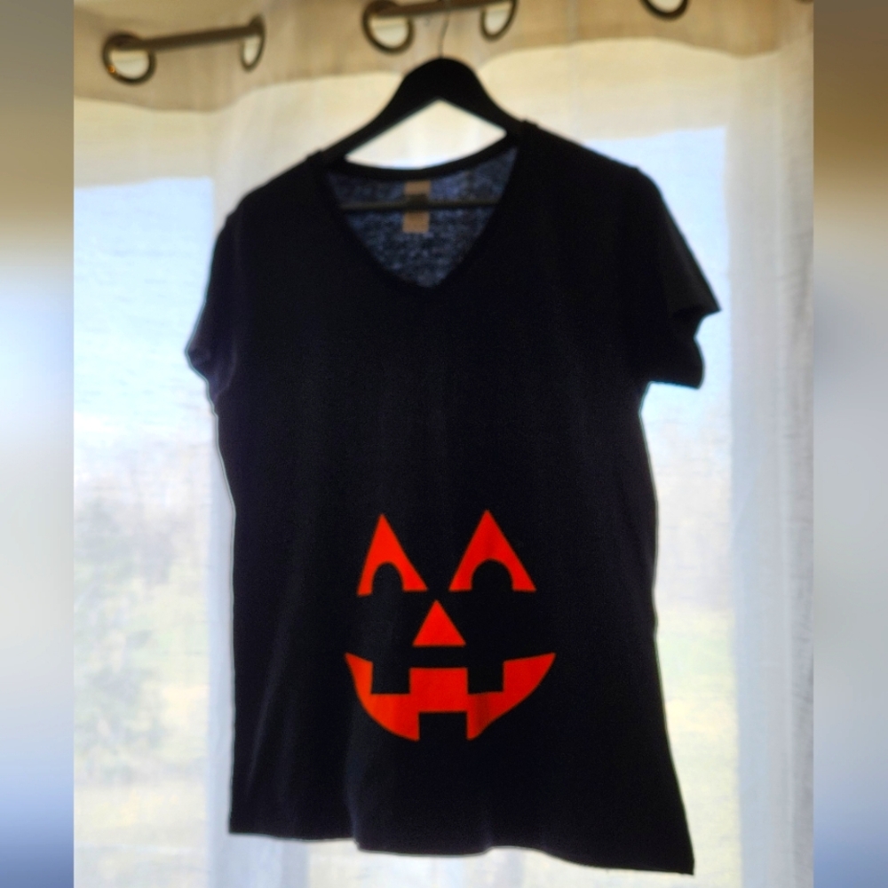 Maternity Jack-O'-Lantern T-shirt